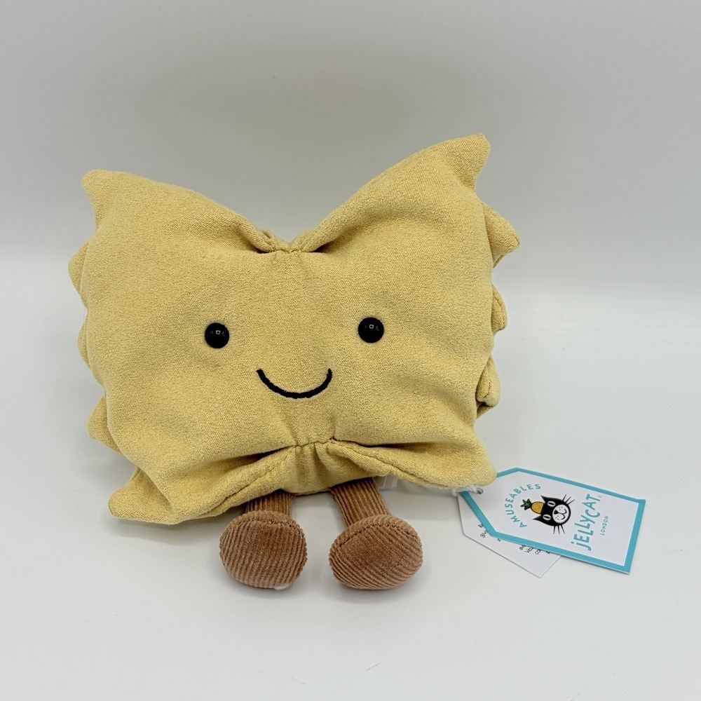 Jellycat Amuseables Farfalle - 5"‎ Bow Tie Pasta - Brand New with Tags